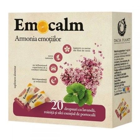 Emocalm Drops, 100grame, Dacia Plant