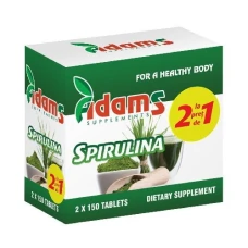 Spirulina pachet 1 cu 1,Adams,300 comprimate