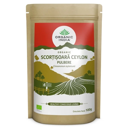 Scortisoara Ceylon Pulbere, eco, 100 gr, Organic India