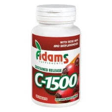 Vitamina C cu Macese, 1500miligrame, 30 comprimate, Adams Vision