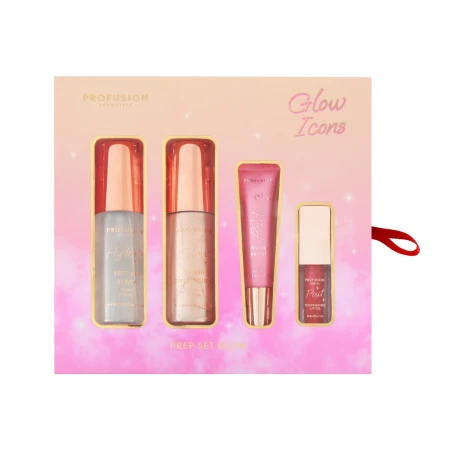 Set de machiaj pentru fata Glow Icons, 4 piese, Profusion Cosmetics