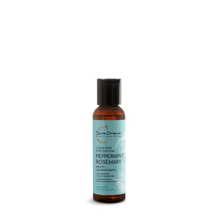 Sapun lichid cu menta si rozmarin, 60ml, Sirra Organics