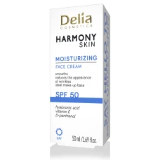 Crema de fata hidratanta cu SPF50 Harmony Skin, 50ml, Delia Cosmetics