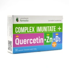 Complex imunitate quercitin, zinc si D3,30 comprimate,Remedia