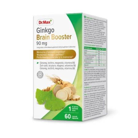 Dr. Max Ginkgo Brain Booster, 60 capsule