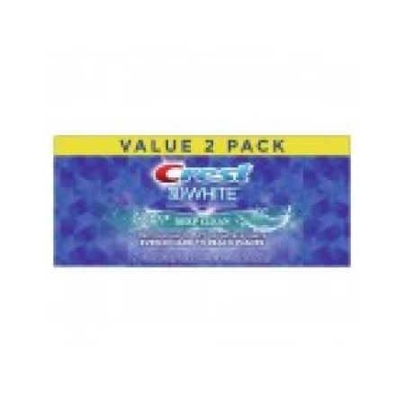 Set 2x Paste de Dinti, Crest, 3D White, Deep Clean, Albirea Dintilor, 116gr