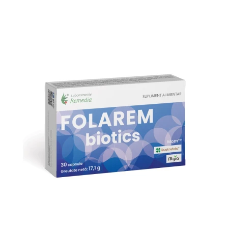 Folarem Biotics, 30 capsule, Laboratoarele Remedia