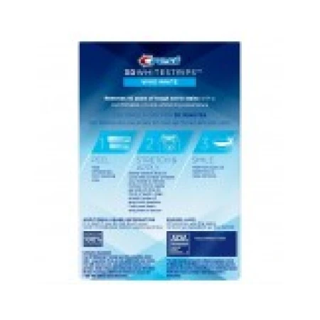 Cutie 12x Plicuri, Benzi Albirea Dintilor, Crest, 3D White, Classic Vivid, 9% Concentratie, 12 zile