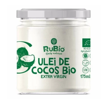 Ulei de cocos extra virgin ecologic, 175ml, Rubio