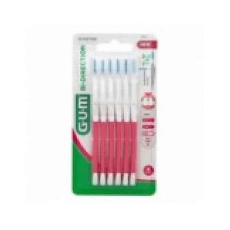Set 6x Periute Interdentare, GUM, Bi-Direction, pentru Curatare in Profunzime, Tratate cu Clorhexidina, 1.2mm
