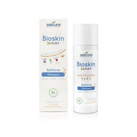 Sampon Bioskin Junior pt bebelusi si copii, scalp uscat cu eczeme si coji, Salcura, 200 ml