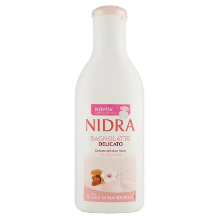 Gel de dus si spuma de baie cu lapte de migdale delicat, 750ml, Nidra