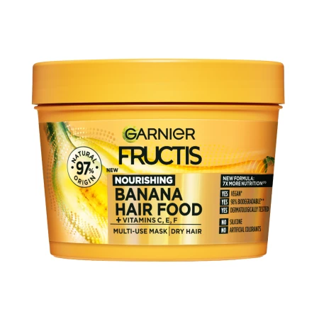 Masca hranitoare pentru parul uscat Hair Food Banana, 390ml, Fructis