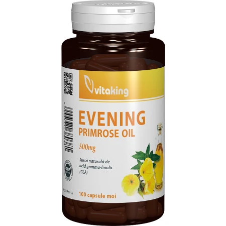 Ulei de Evening Primrose 500mg, 100 capsule gelatinoase, Vitaking