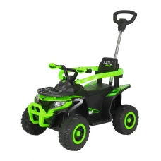 ATV electric cu maner 4 in 1, Kinderauto Hercules 35W 6V, telecomanda, echipare premium, verde