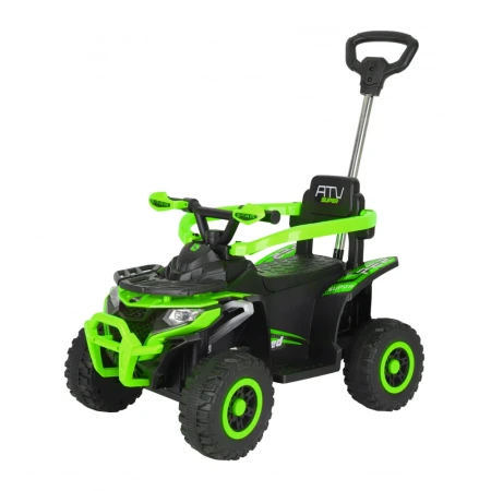 ATV electric cu maner 4 in 1, Kinderauto Hercules 35W 6V, telecomanda, echipare premium, verde