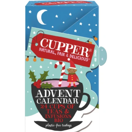 Calendar advent Ceai Eco, 24 plicuri, Cupper