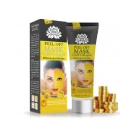 Masca Curatare Fata, 24K Gold, Peel-Off, Gold Collagen, Anti-Imbatranire, Ofera Luminozitate Tenului, 120gr