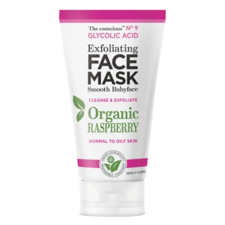 Masca cu Acid Glicolic si Zmeura, 50ml, The conscious