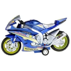 Toi-Toys Motocicleta de Curse cu Lumini si Sunete 30 cm Toi-Toys TT29210Z, Albastru