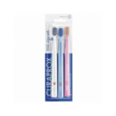 Set Periute de Dinti, Curaprox, Ultra Soft - 3 Pack, 5460, Periaj Extrem de Delicat, Capac Protectie, Culori Diverse, 3 buc