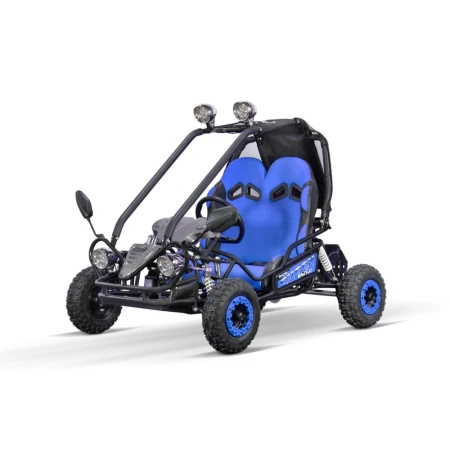 Buggy electric pentru 2 copii NITRO Gokart Hunt 650W 36V 20Ah, culoare albastra