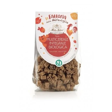 Paste pentru copii din multicereale bio fara gluten, 250g, Pasta Natura