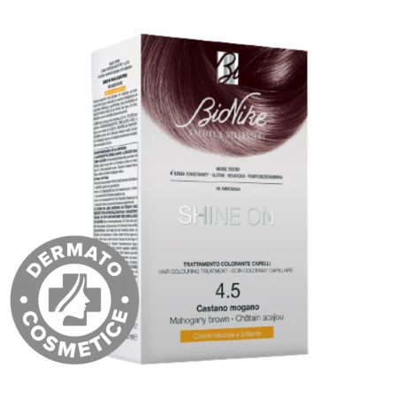 Vopsea pentru par NR. 4.5 Mahogany Brown Shine On, 1 bucata, Bionike