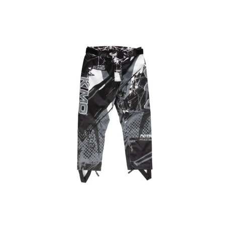 Pantaloni KIMO Kids BRO Motocross cu aparatori, ideal pentru copii pasionati de motocross, negru
