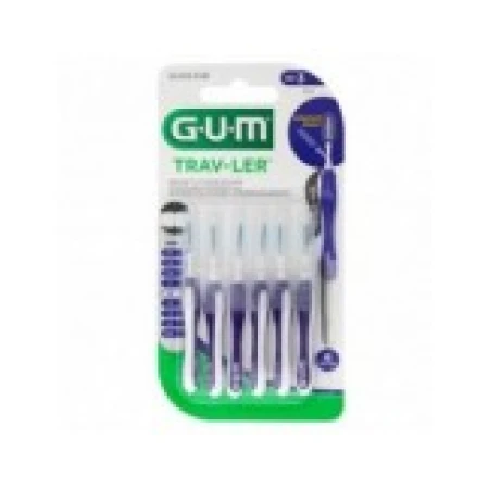 Set 6x Periute Interdentare, GUM, Trav-Ler, pentru Curatare in Profunzime, Tratate cu Clorhexidina, 1.2 mm