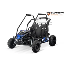 Buggy electric pentru 2 copii, Nitro Gokart 2000W 60V 20Ah, premium, culoare Albastra