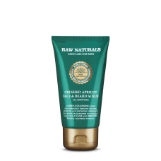 Scrub pentru fata si barba Crushed Apricot, 75 ml, Raw Naturals