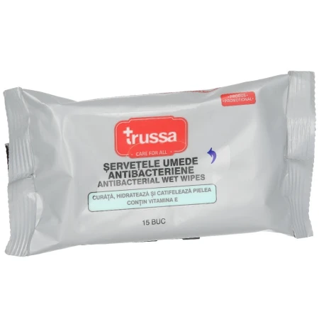 Trussa Servetele Umede Antibacteriene 15buc