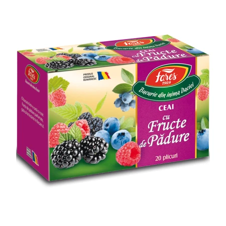 Ceai Fructe de padure, 20 plicuri, Fares