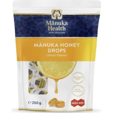 Bomboane dropsuri cu  miere de Manuka  MGO 400+ si Vitamina C (250g) (lamaie)