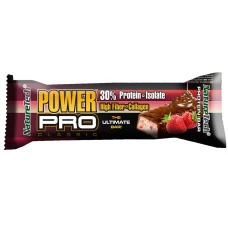 Baton energizant cu capsuni si ciocolata Power Pro, 80g, Nature Tech