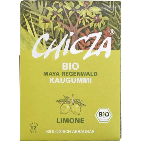 Guma de mestecat cu lamaie bio 30g Chicza