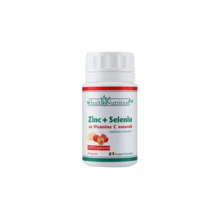 Zinc cu Seleniu si Vitamina C, 90 capsule - Health Nutrition