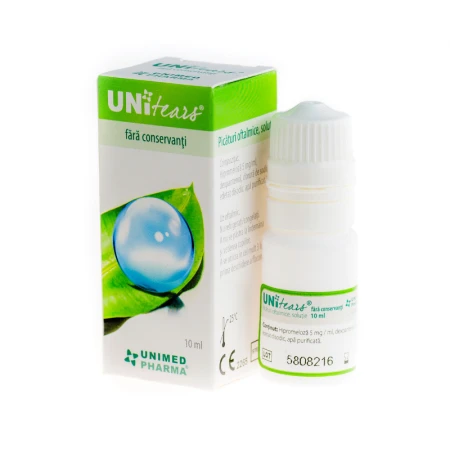 Unitears picaturi oftalmice, 10ml, Unimed Pharma