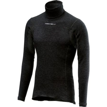 Bluza de corp cu guler Castelli Flanders Neck Warm, Negru XL