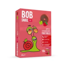 Rulou din mere si capsuni, 100g, Bob Snail