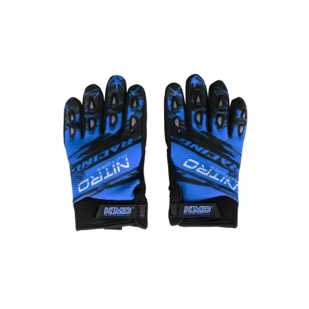 Manusi pentru copii KIMO Racing , culoare albastra