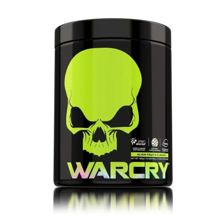 Pre-Workout cu aroma Alien Fruits Warcry, 400g, Genius Nutrition
