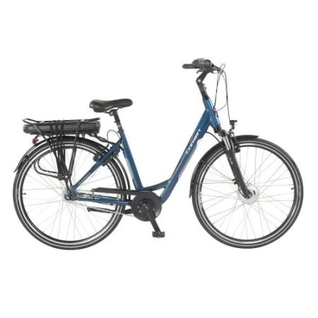 Bicicleta Electrica Corwin 28122, roti 28 Inch, cadru 530mm, motor 250 W, 7 viteze, Albastru
