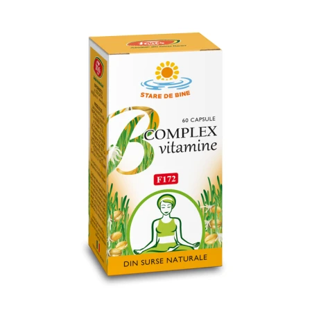 Vitamine naturale B Complex F172, 60 capsule, Fares