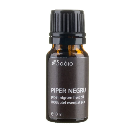 Ulei esential pur din piper negru (piper nigrum fruit oil), 10ml, Sabio