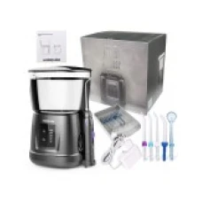 Dus Bucal, Waterpulse, V700 Plus, 6x Varfuri, 1600 psi, 6x Trepte Presiune, Rezervor 1000ml, Suport Varfuri, Negru