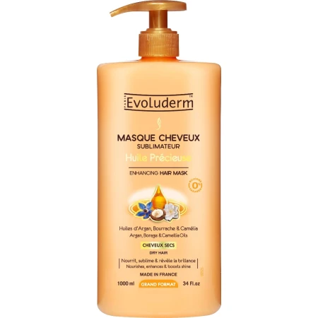 Masca pentru par reparatoare Huile Précieuse, 1000ml, Evoluderm