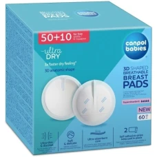 Tampoane de san cu banda adeziva, 60 bucati, Canpol babies