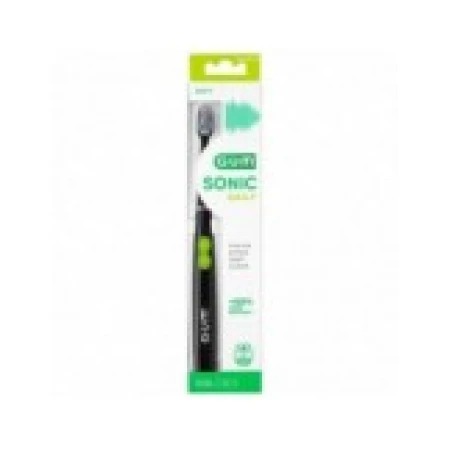 Periuta de Dinti Electrica, GUM, Sonic Daily, Curatare Eficienta prin 12.000 VIbratii, Culoare Neagra